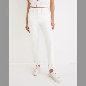 Madewell The Girl Jean Tile White Size 27 NWOT